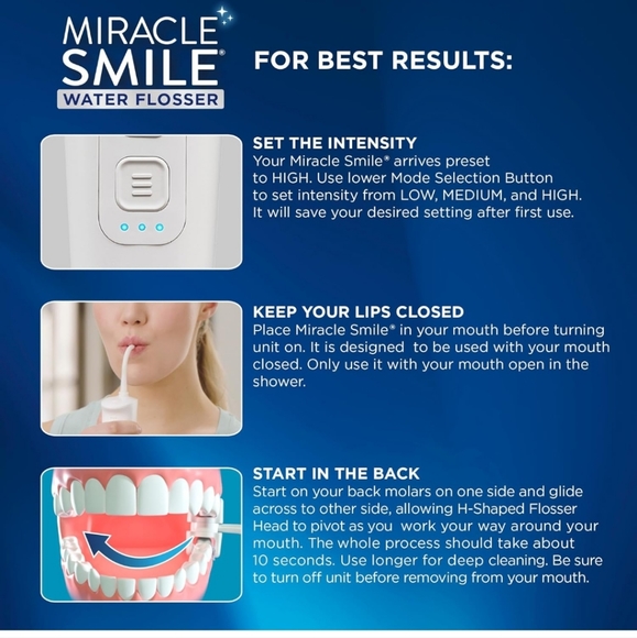 Miracle Smile Water Flosser for Teeth & Gum  - Picture 5 of 9